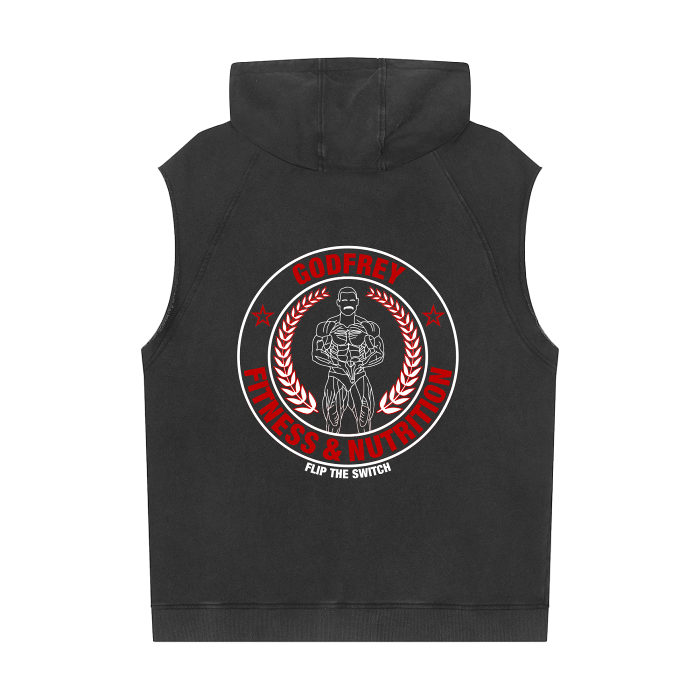 Snow Washed Sleeveless Hoodie