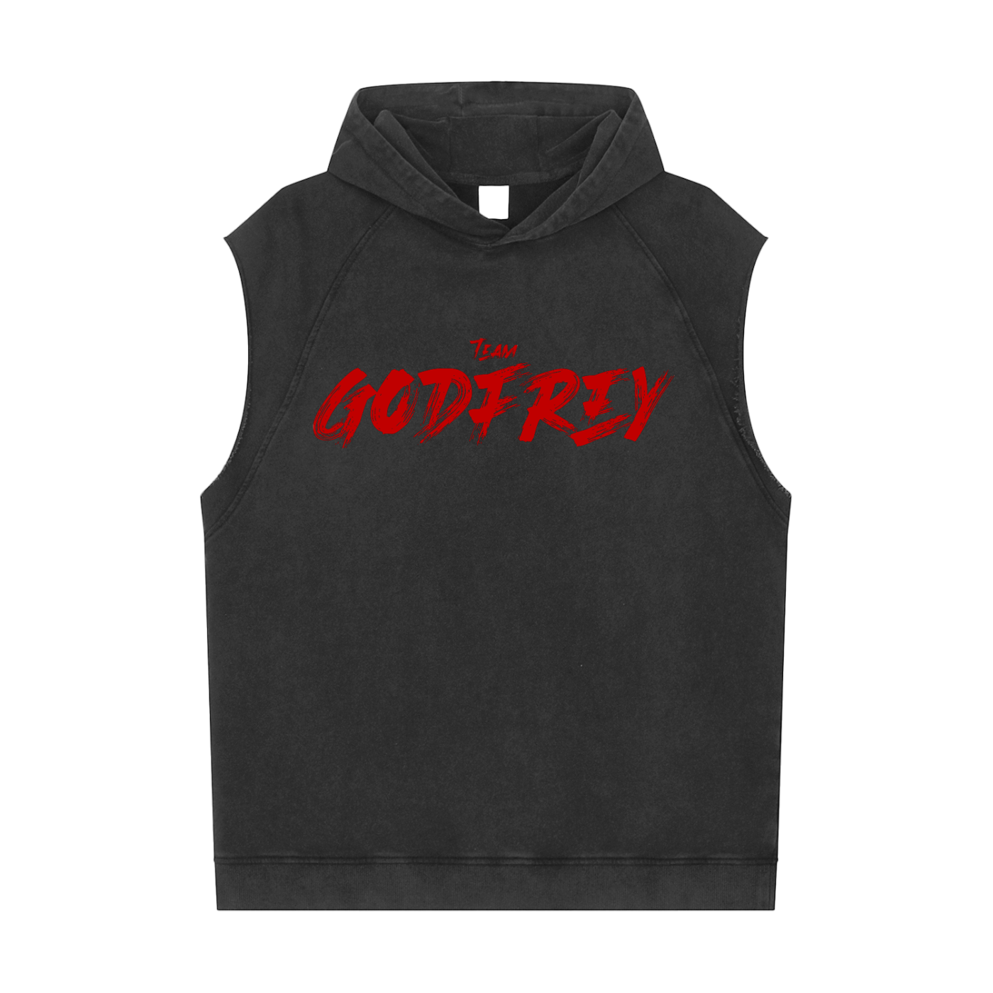 Snow Washed Sleeveless Hoodie